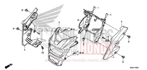 HEADLIGHT COVER MSX125G de 2016